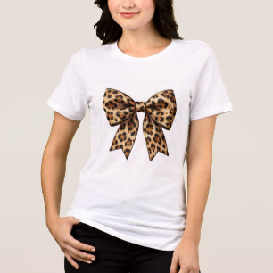 Bold Statement Animal Print Ribbon High-Resolution Tri-Blend Shirt