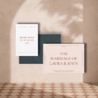 Bold Statement Wedding Invitation