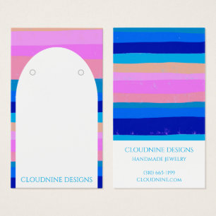 Bold Stripes Arch Earring Jewellery Display Card