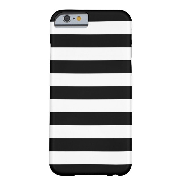 Bold Stripes Black and White iPhone 6 case (Back)