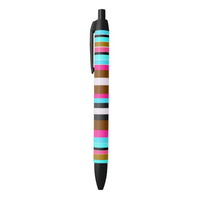 Bold Stripes Black Ink Pen (Top (Vertical))