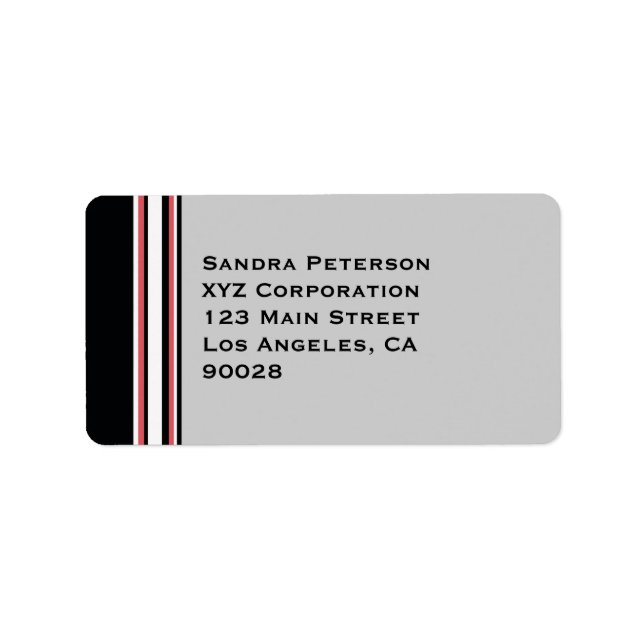 Bold Stripes Label (Front)