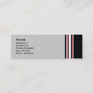 Bold Stripes Mini Business Card