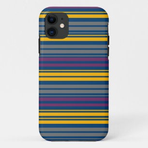 Bold Stripes Modern Elegant iPhone 11 Case