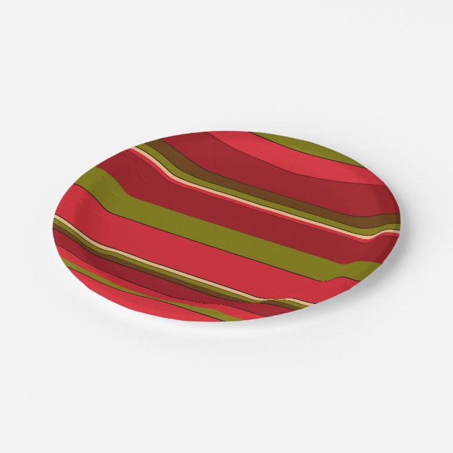 Bold Stripes Paper Plates (Angled)