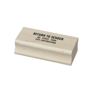 Bold Style - Return to Sender - Business/Company Rubber Stamp