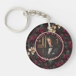 Bold-styled Retirement Gifts for Dad Gardenias Keychain
