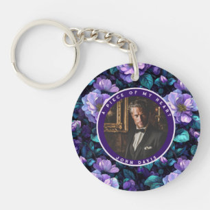Bold-styled Wedding Gift Ideas Floral Gardenias Keychain