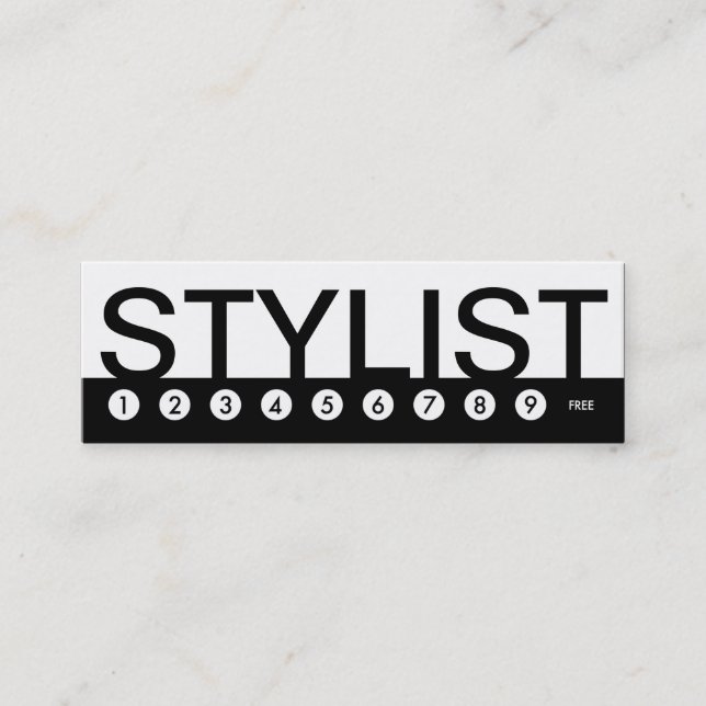 bold STYLIST customer loyalty Card (Front)