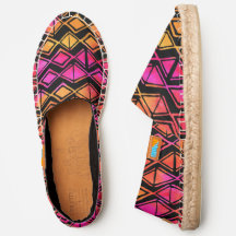 Bold Summer Block Print Pink Orange Diamond Batik