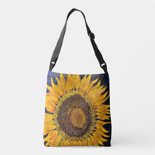 Bold Sunflower Crossbody Bag (Back)