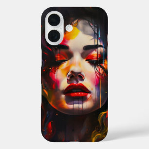 Bold Surreal Portrait  iPhone 16 Case