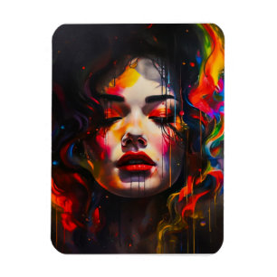 Bold Surreal Portrait  Magnet
