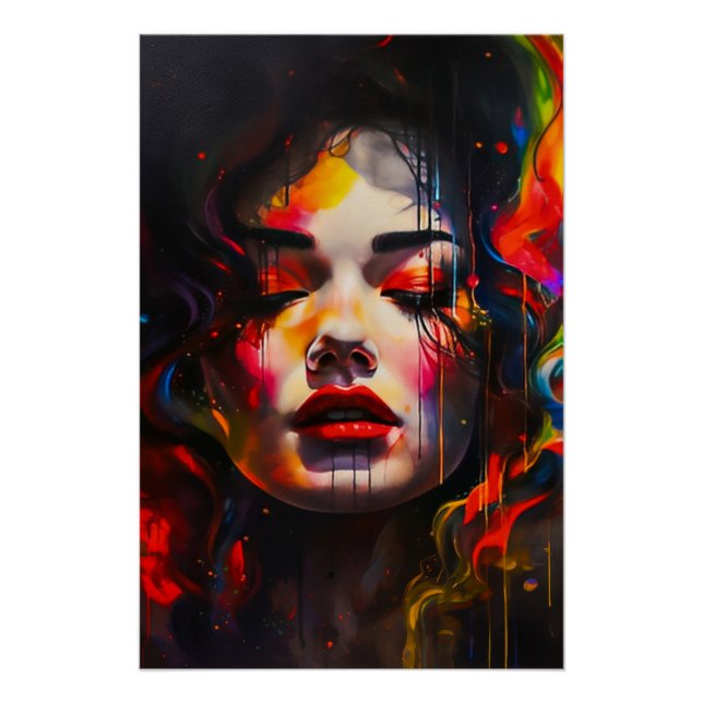 Bold Surreal Portrait  Poster (Front)