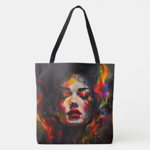 Bold Surreal Portrait  Tote Bag