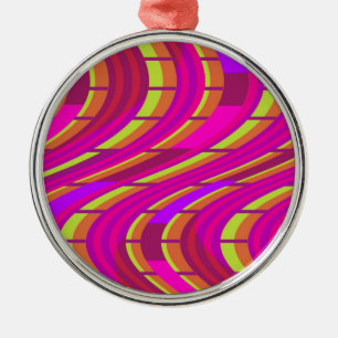 Bold Swirl Metal Ornament