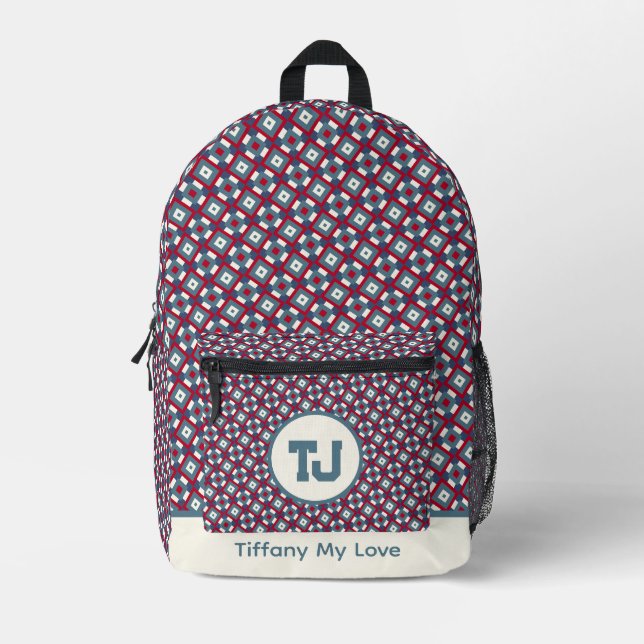 Bold Team Name Personalized Backpack (Front)