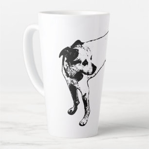  Bold Terrier Mix Full‑Body Profile Mug
