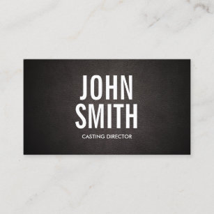 Bold Text Casting Director Business Card