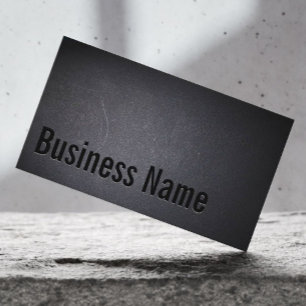 Bold Text Elegant Dark Modern Business Card