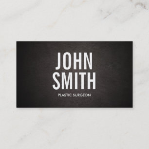 Bold Text Plastic Surgeon Business Card