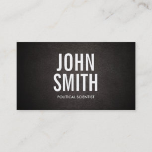 Bold Text Political Scientist Business Card