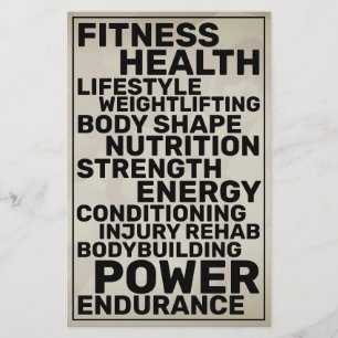 Bold text style inspired by fitness  flyer