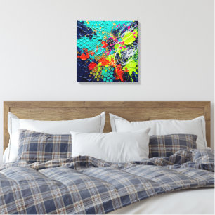 Bold Textured Contemporary Abstract Canvas Print