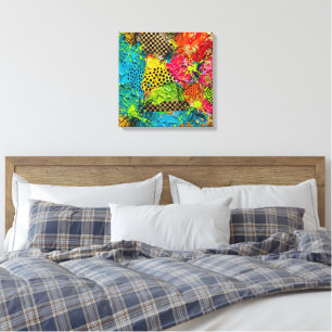 Bold Textured Contemporary Abstract Canvas Print