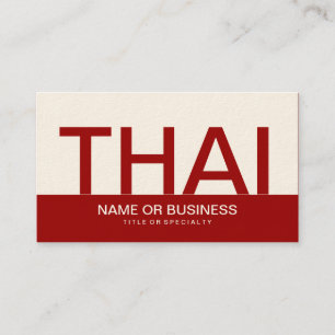 bold THAI (colour customizable) Business Card
