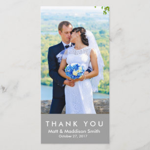 Bold Thank You Photo Card WEDDINGS