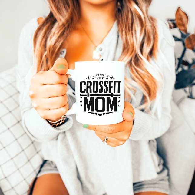 Bold  "The CrossFit Mom"  Barbell Mug (Creator Uploaded)