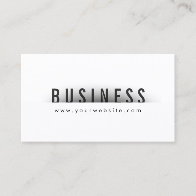 Bold Title Minimalism Web Design Business Card (Front)