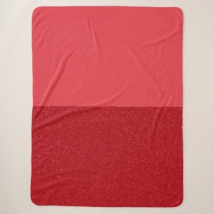 Bold Tomato Red Duo Sherpa Blanket – Customizable