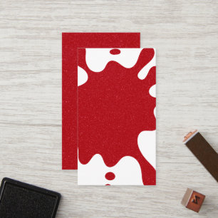 Bold Tomato Red Splash Custom Flat Loyalty Card