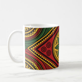 Bold Tribal Geometric Pattern – Colourful Ethnic D Coffee Mug