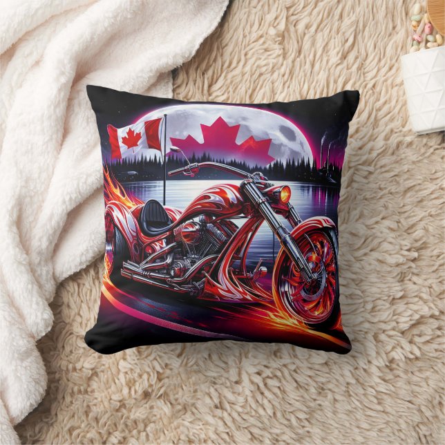 Bold trike by twilight waterside throw pillow (Blanket)