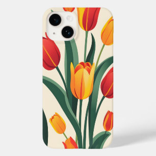 Bold Tulip Illustration Case-Mate iPhone 14 Case