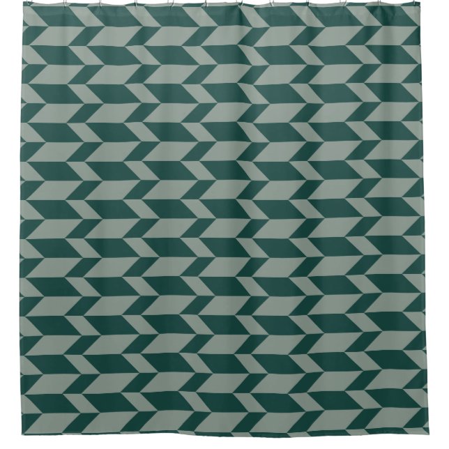 Bold Two Tone Arrow Chevron Stripe Green Tones (Front)