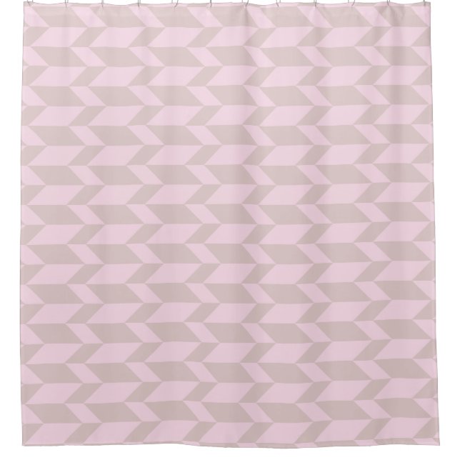 Bold Two Tone Arrow Chevron Stripe Neutral Pinks (Front)