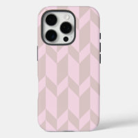 Bold Two Tone Arrow Chevron Stripe Neutral Pinks