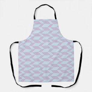 Bold Two Tone Arrow Chevron Stripe Powder Pastel Apron