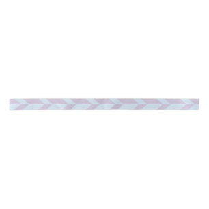Bold Two Tone Arrow Chevron Stripe Powder Pastel Satin Ribbon