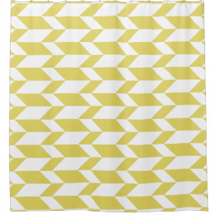 Bold Two Tone Arrow Chevron Stripe Yellow White