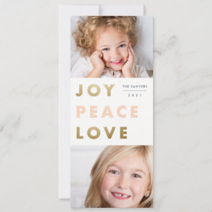 Bold Type Photo Holiday Card