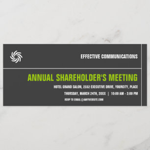 Bold Typographic Corporate Event Invitation