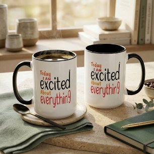 Bold Typographic Motivational Daily Affirmation En Mug