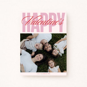Bold Typographic Valentine’s Day Photo Card