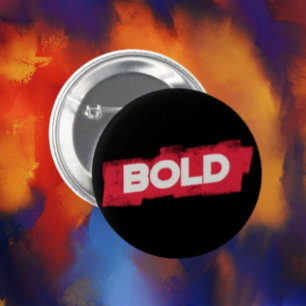 BOLD Typography Button – Red and White