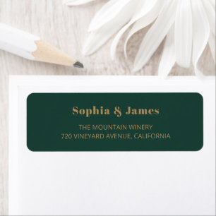 Bold Typography Emerald Green Gold Minimalist